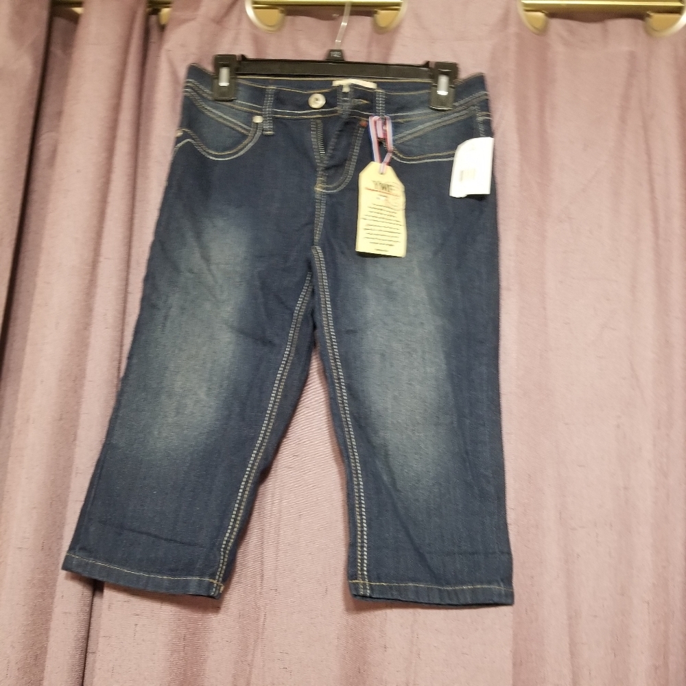 YMI shorts with embroidery on pockets